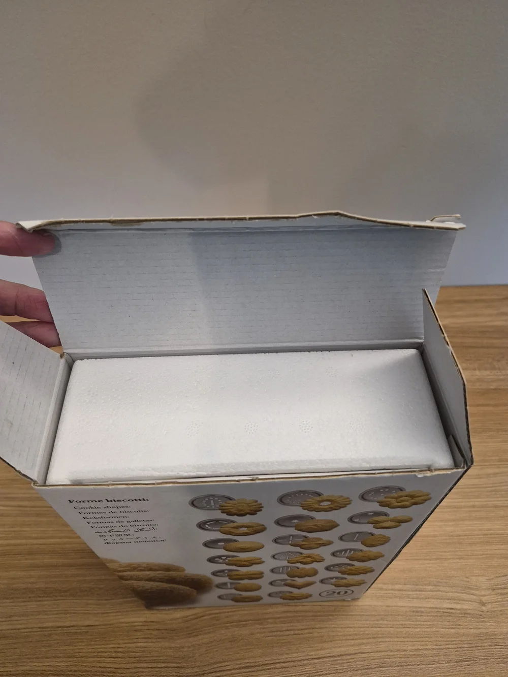 NEW IN PACKAGE Stainless Steel Biscuit Press - Silver